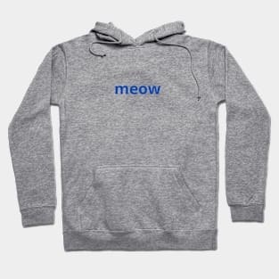 Meow Simple Minimalist Hoodie